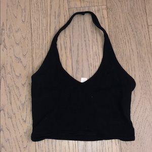 Black halter top